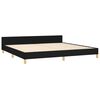 vidaXL Bettgestell ohne Matratze Schwarz 200x200 cm Stoff
