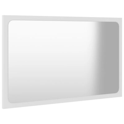 vidaXL Badspiegel Weiß 60x1,5x37 cm Spanplatte
