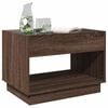 vidaXL Couchtisch mit Infinity-LED Braun Eichen-Optik 70x50x50 cm