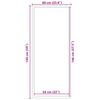 vidaXL Fu&szlig;matte Grau 60x150 cm