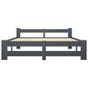 vidaXL Massivholzbett Dunkelgrau Kiefer 140x200 cm