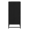 vidaXL Sideboard Schwarz Eichen-Optik 35,5 x 35 x 76 cm
