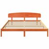 vidaXL Bettrahmen Wachsbraun 200 x 200 cm Massives Kiefernholz