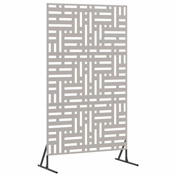 vidaXL Sichtschutz Grau 100 x 50 x 180 cm Wetterfeststahl