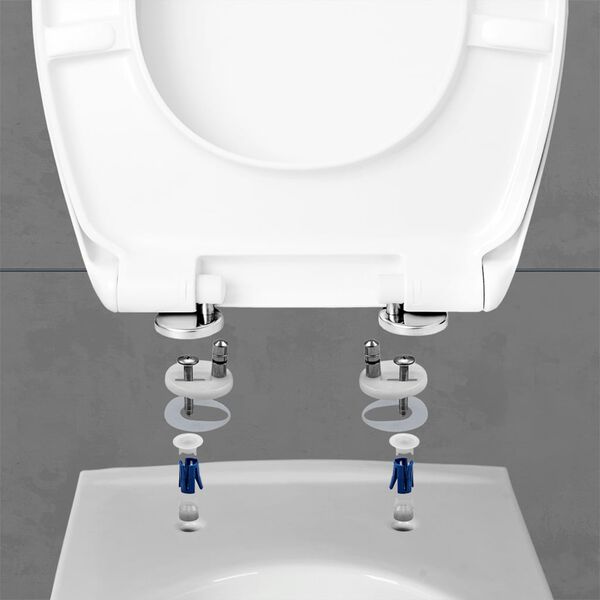 CORNAT Toilettenbrille mit Absenkautomatik PREMIUM 2 Duroplast Wei&szlig;