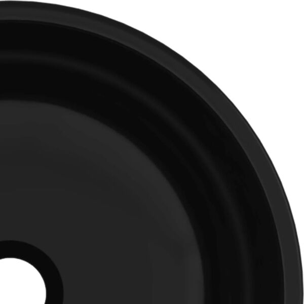 vidaXL Waschbecken Hartglas 35x12 cm Schwarz