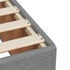 vidaXL Boxspringbett mit Matratze Hellgrau 160x200 cm Stoff