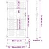 vidaXL Gartentor Schwarz 85 x 175 cm Pulverbeschichteter Stahl