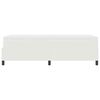 vidaXL Boxspringbett Creme und Wei&szlig; 80 x 200 cm Cordstoff