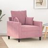vidaXL Sessel Rosa 60 cm Samt