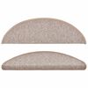 vidaXL Stufenmatten 10 Stk. 56x17x3 cm Hellbraun Halbrund