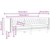 vidaXL Chesterfield-Sofa 3-Sitzer Creme Kunstleder