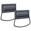 vidaXL Schrankgriffe 2 stk. Anthrazit 85 x 45 mm Metall