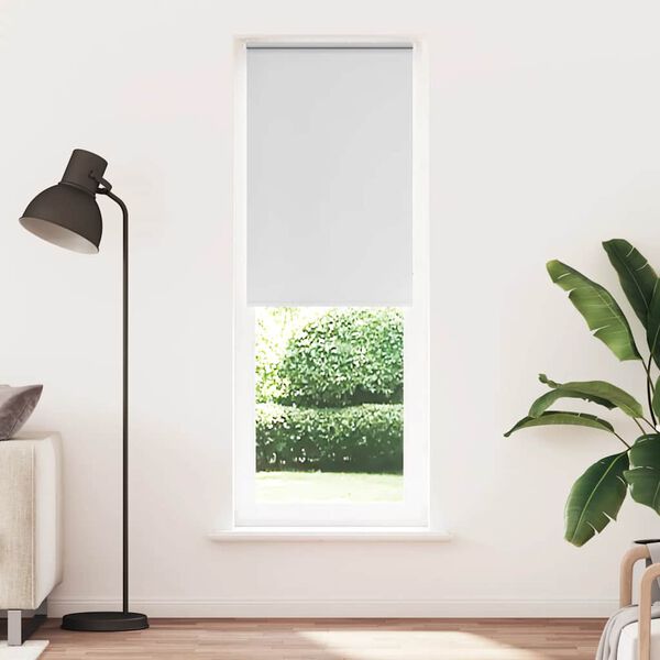 vidaXL Verdunkelungsrollo Wei&szlig; 75x230cm Stoffbreite 70,7 cm Polyester