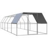 vidaXL H&uuml;hnerk&auml;fig 3x10x2 m Verzinkter Stahl