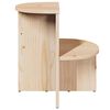 vidaXL Couchtisch Natur 50 x 40 x 50 cm Massivholz Kiefer