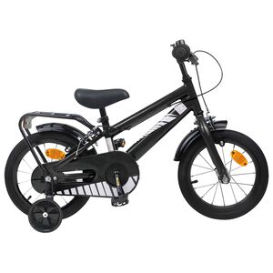 vidaXL Kinderfahrrad 12 Zoll f&uuml;r 2-4 Jahre alt Schwarz
