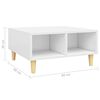 vidaXL Couchtisch Wei&szlig; 60x60x30 cm Holzwerkstoff