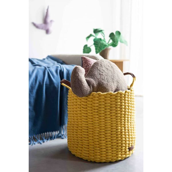 KidsDepot 2-tlg. Korb-Set Korbo L Baumwolle Gelb