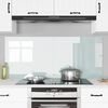 vidaXL K&uuml;chenr&uuml;ckwand 2 pcs Wei&szlig; 70 x 60 cm Geh&auml;rtetes Glas