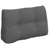 vidaXL R&uuml;cken Kissen Dunkelgrau 80 x 24 x 50 cm Stoff