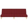 vidaXL Schlafsofa 2-Sitzer Weinrot Stoff