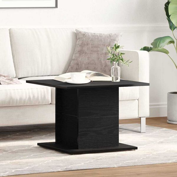 vidaXL Couchtisch Schwarz Eichen-Optik 55,5 x 55,5 x 40 cm