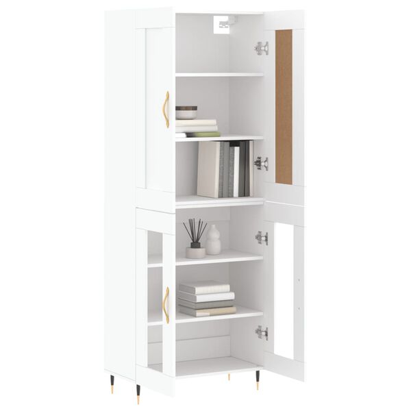 vidaXL Highboard Wei&szlig; 69,5x34x180 cm Holzwerkstoff