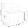 vidaXL 2-Sitzer Massagesessel Taupe Stoff