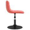 vidaXL Esszimmerst&uuml;hle 4 Stk. Drehbar Rosa Samt