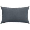 vidaXL Sofakissen 2 St&uuml;ck Dunkelgrau 50 x 30 cm Cordstoff
