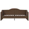 vidaXL Tagesbett mit Matratze USB Dunkelbraun Stoff 90x200 cm