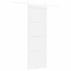 vidaXL Schiebet&uuml;r ORKDAL Wei&szlig; 83 x 232 cm Massives Kiefernholz
