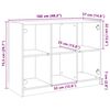 vidaXL Sideboard Grau Sonoma 102x37x75,5 cm Holzwerkstoff