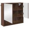 vidaXL Spiegelschrank Braun Eichen-Optik 59 x 17 x 55 cm Holzwerkstoff