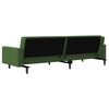 vidaXL Schlafsofa 2-Sitzer mit 2 Kissen Dunkelgr&uuml;n Samt