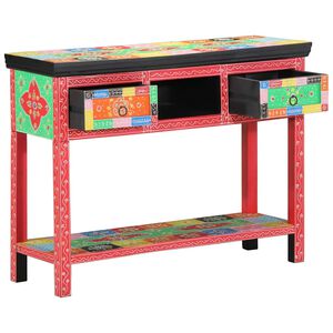 vidaXL Konsolentisch mit Schubladen Mehrfarbig 100 x 30 x 77 cm
