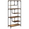 vidaXL B&uuml;cherregal 6 Ebenen 81 x 36 x 176 cm Holzwerkstoff Altholz
