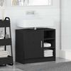 vidaXL Badezimmerschrank mit T&uuml;r Schwarz Eichen-Optik 63 x 29 x 55 cm