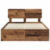 vidaXL Bettrahmen Altholz 160 x 200 cm Massives Kiefernholz