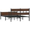 vidaXL Bettgestell ohne Matratze Braun Eiche 150x200 cm Holzwerkstoff
