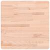 vidaXL Tischplatte 50x50x2,5 cm Quadratisch Massivholz Buche