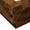 vidaXL Bettgestell R&auml;uchereiche 140x190 cm Holzwerkstoff
