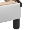 vidaXL Bettgestell "Viana" mit LED ohne Matratze Wei&szlig; und Schwarz 180x200 cm