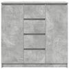 vidaXL Sideboard mit Schubladen Betongrau 100,5x35x98,5 cm