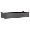 vidaXL Hochbeet mit Einsatz Grau 120x45x25 cm Massivholz Tanne