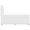 vidaXL Boxspringbett mit Matratze Wei&szlig; 120x190 cm Kunstleder