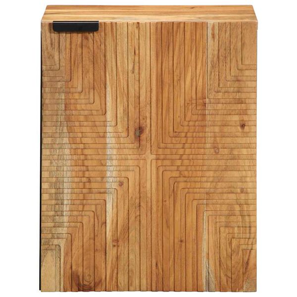 vidaXL Waschbeckenschrank mit T&uuml;r Massivholz Akazie 38 x 33,5 x 48 cm