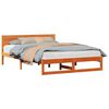 vidaXL Bettrahmen Wachsbraun 160 x 200 cm Massives Kiefernholz