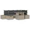 vidaXL Gartensofa-set 7 stk. Poly-Rattan
